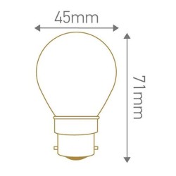 Ampoule sphérique opale LED GIRARD SUDRON 5W B22 230V 160194 167544