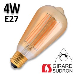 Ampoule Edison filament LED GIRARD SUDRON 4W E27 variable