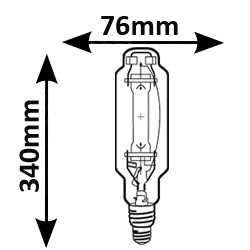 Lampe iodure tubulaire VENTURE HIT 1000W E40