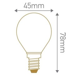Ampoule sphérique calotte argentée 4W E14 ou E27 230V - GIRARD SUDRON
