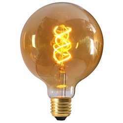 Ampoule Globe G125 twisted filament LED GIRARD SUDRON 5W E27