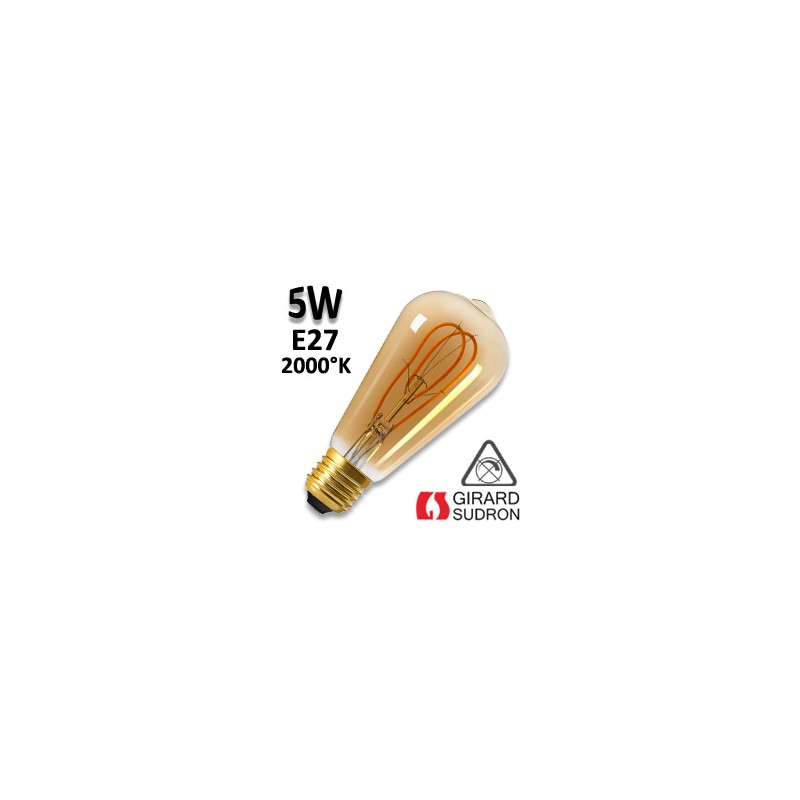 Ampoule Edison loops filament LED GIRARD SUDRON 5W E27