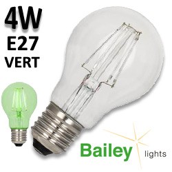 Ampoule filament LED standard vert 4W E27 - BAILEY BaiColour