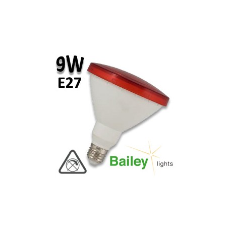 Ampoule LED rouge PAR38 9W E27 BAILEY LIGHTS