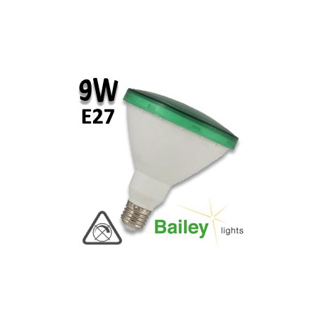 Ampoule LED verte PAR38 9W E27 BAILEY LIGHTS