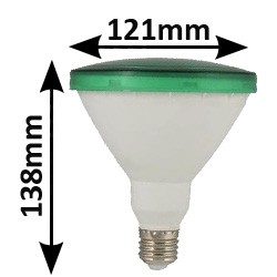 Ampoule LED verte PAR38 9W E27 BAILEY LIGHTS