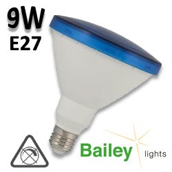 Ampoule LED bleue PAR38 9W E27 BAILEY LIGHTS