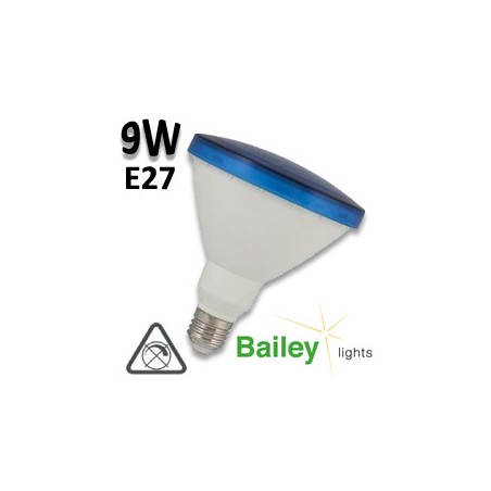 Ampoule LED bleue PAR38 9W E27 BAILEY LIGHTS