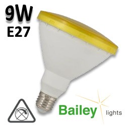 Ampoule LED jaune PAR38 9W E27 BAILEY LIGHTS