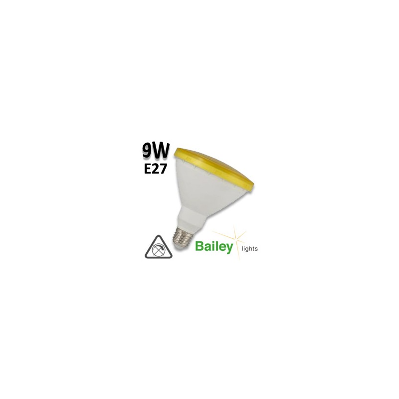 Ampoule LED jaune PAR38 9W E27 BAILEY LIGHTS