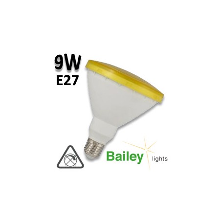 Ampoule LED jaune PAR38 9W E27 BAILEY LIGHTS