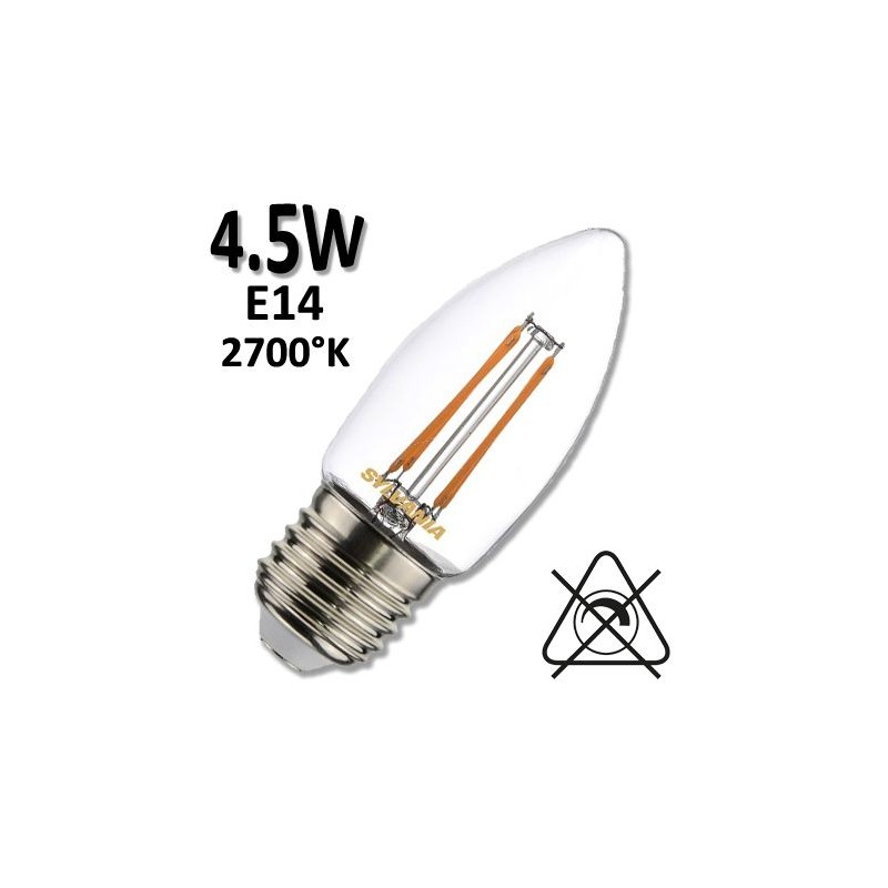 Ampoule LED Flamme lisse rétro SYLVANIA E27 230V