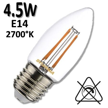 Ampoule LED Flamme lisse rétro SYLVANIA E27 230V
