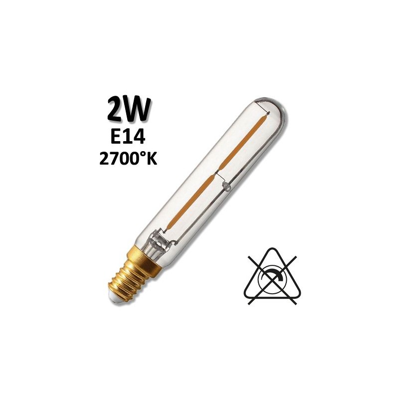 Ampoule LED GIRARD SUDRON tubulaire T20 2W E14 230V