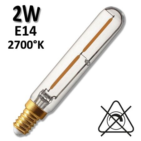 Ampoule LED GIRARD SUDRON tubulaire T20 2W E14 230V
