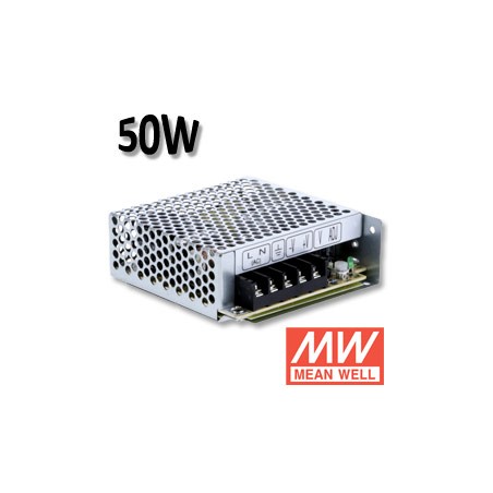 Transformateur 12V 50W Mean Well LRS5012 - Transfo LED
