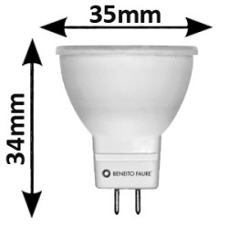 Ampoule LED BENEITO MR11 4W GU4 60° Ø35mm