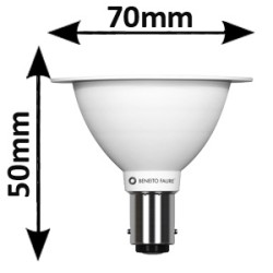 Ampoule LED réflecteur 12V AC/DC BA15d 7W