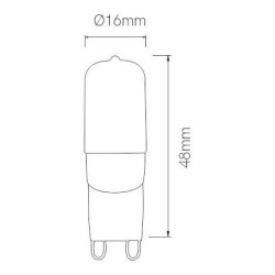 Ampoule LED G9 2.5W - Lampe LED BENEITO FAURE UNIFORM-LINE