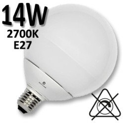Ampoule Globe LED opale Ø120mm 14W E27  230V - BENEITO 505119E2C 505119E2F