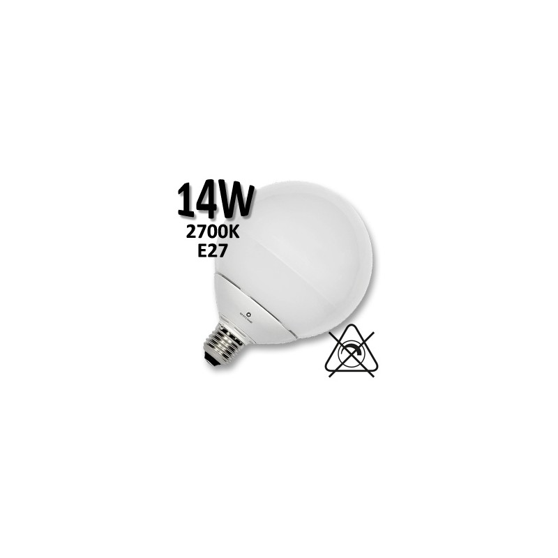 Ampoule Globe LED opale Ø120mm 14W E27  230V - BENEITO 505119E2C 505119E2F