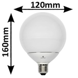 Ampoule Globe LED opale Ø120mm 14W E27  230V - BENEITO 505119E2C 505119E2F