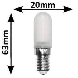 Ampoule LED tubulaire T20 BENEITO 2W E14 230V