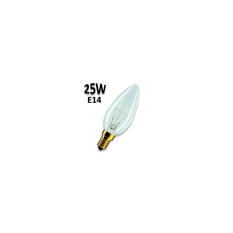 Ampoule flamme 25W E14 220V - Lampe avec filament