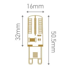 Ampoule LED G9 3W 230V - Lampe pépite LED GIRARD SUDRON