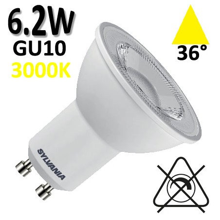 Ampoule LED SYLVANIA GU10 6,2W - SYLVANIA 0029178 0029179