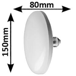 Ampoule LED circulaire 16W E27 230V 150mm - Ampoule disk basic