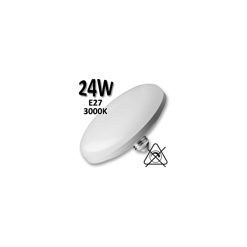 Ampoule LED circulaire 24W E27 230V 200mm - Ampoule disk basic