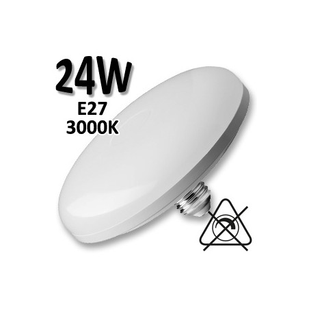 Ampoule LED circulaire 24W E27 230V 200mm - Ampoule disk basic