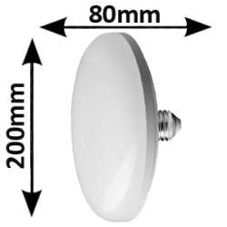 Ampoule LED circulaire 24W E27 230V 200mm - Ampoule disk basic