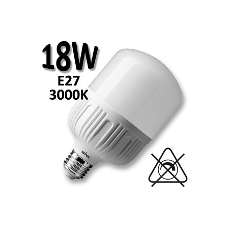 Ampoule LED tubulaire 18W E27 230V - LED HI POWER