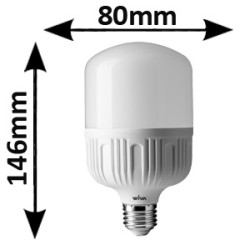 Ampoule LED tubulaire 18W E27 230V - LED HI POWER