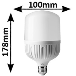 Ampoule LED tubulaire 28W E27 230V - LED HI POWER