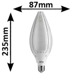 Ampoule LED ovoide 36W E27 840 230V - LED HI POWER