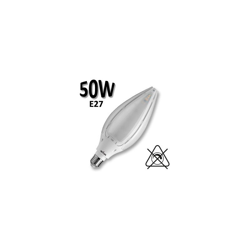 Ampoule LED ovoide 50W E27 840 230V - LED HI POWER