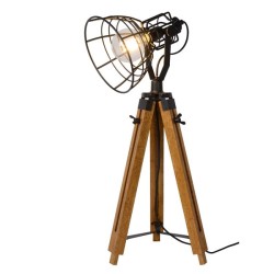 Lampadaire LUCIDE JOSHUA douille E27 en bois
