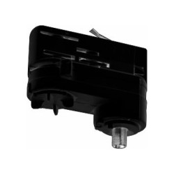Accessoire adaptateur triphasé pour rail 3 allumages noir