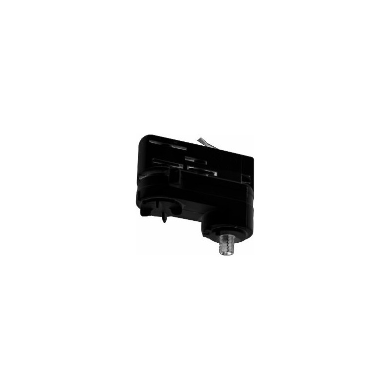 Accessoire adaptateur triphasé pour rail 3 allumages noir