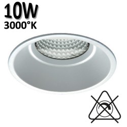 Spot encastré blanc LED JISO 10W IP44 3000K