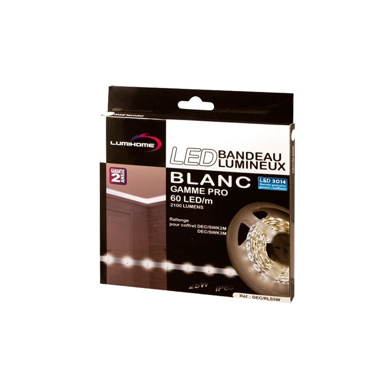 Ruban LED SMD 3014 6500K - LUMIHOME DEC/SPRO-2W