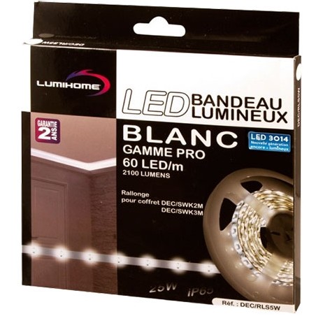 Ruban LED SMD 3014 6500K - LUMIHOME DEC/SPRO-2W