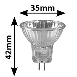 Ampoule 35W GU4 12V - Lampe MR11 Ø35mm DURALAMP