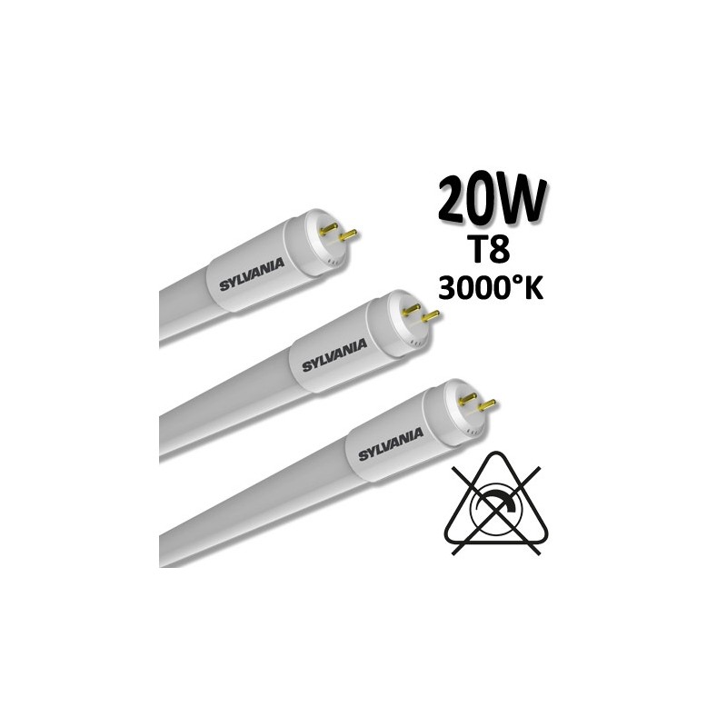 Tube LED 20W T8 pour ballast ferro ou 230V SYLVANIA