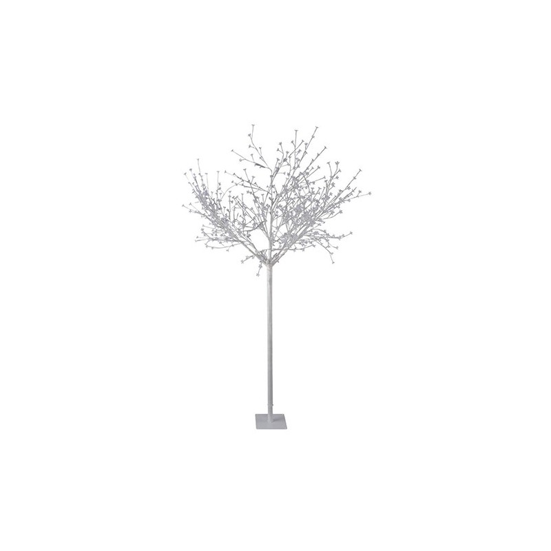 Arbre décoratif lumineux blanc 2.5m de hauteur