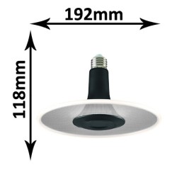 Ampoule LED circulaire SYLVANIA RADIANCE noire 10.5W E27