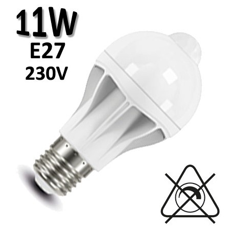 Ampoule LED avec détecteur - DURALAMP A6075-PIR
